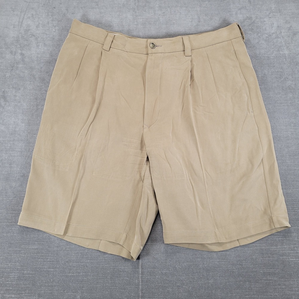 Tommy Bahama Shorts Mens Pleated Khaki‎ Golf Chino Size 33